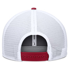 Nike Men's Vault Florida State/Seminole Logo Adjustable Dri-fit Pro Academic Trucker Hat - Crimson/White