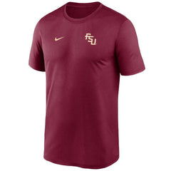Nike Men's Stacked FSU Legend Short Sleeve Performance T-shirt - Garnet
