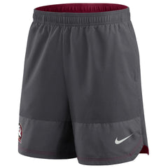 Nike Men's Seminole Logo Dri-fit Woven Sideline Short - Anthracite