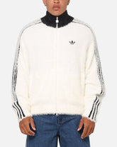 Adidas Faux Mohair Classic Track Top Off White/Black