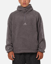 Adidas Fleece Teamgeist 1/4 Zip Hoodie Black