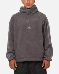 Adidas Fleece Teamgeist 1/4 Zip Hoodie Black