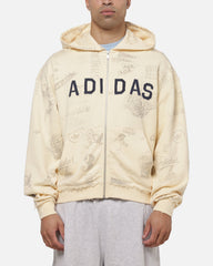 Adidas Originals AOA Full Zip Hoodie Warm Vanilla