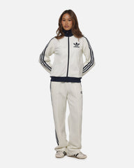 Adidas Women's Knit Classic Track Top Off White