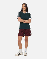 Adidas Women's 3 Stripe T-Shirt Green