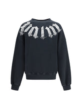 Palm Angels Oversized Logo Sweatshirt — Black