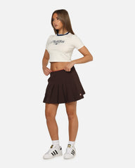 Adidas Women's Originals Pleated Skort Dark Brown