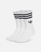 Adidas 3-Stripes Crew Socks 3 Pack White/Black