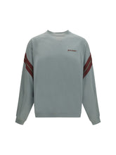Palm Angels Logo-Embroidered Track Sweatshirt — Gray