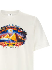 Casablanca Tourism Graphic Print T-Shirt — White