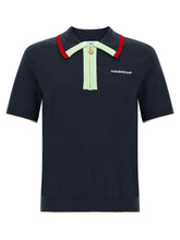 Casablanca Merino Wool Polo Shirt — Navy