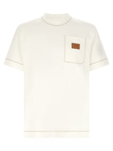 Fendi Logo-Patch Cotton T-Shirt — White
