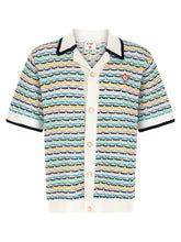 Casablanca Tuck Stitch Shirt — Multicolor