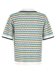 Casablanca Tuck Stitch Shirt — Multicolor