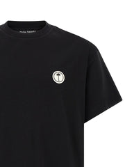 Palm Angels Logo-Embroidered Cotton T-Shirt — Black