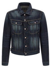 Tom Ford Selvedge Icon Jacket — Blue