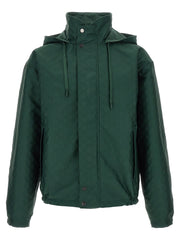 Gucci Reversible Cotton Shell Jacket — Green