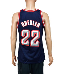 Houston Rockets Clyde Drexler Champion Jersey Size 44