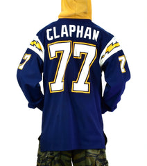 Game Used 1980s San Diego Chargers Cold Weather 24 OZ. Durene LS Jersey w/ Pockets