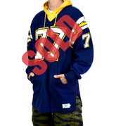 Game Used 1980s San Diego Chargers Cold Weather 24 OZ. Durene LS Jersey w/ Pockets