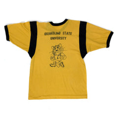 Grambling State University 70's Thin Cut & Sew Ringer Poly Blend Tee