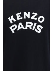 Kenzo Paris Emblem Logo Print T-Shirt — Black