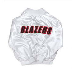 1/1 Portland Trailblazers Satin Chain Stitched Custom Jacket Size XXL