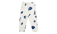Artist Series By Mia Lee Fleece Pants "MIA LEE WHITE ROYAL" DV2008-133