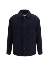Brooksfield Wool Work Shirt Jacket — Navy