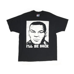 FREE MIKE TYSON "I'll Be Back" Double Sided Print 50/50 Boxing T-Shirt