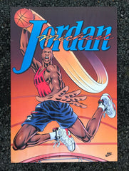 Nike Air Jordan 6 VI 1991 Original "Super Michael" Cartoon Poster