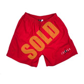 Nike Air Jordan 6 VI 1991 Original Red Workout Shorts