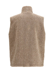 Herno Quilted Polyester Vest — Beige