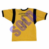 Grambling State University 70's Thin Cut & Sew Ringer Poly Blend Tee