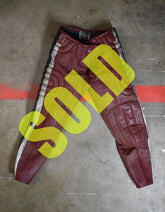Hondaline Honda Motocross Motorcycle Red Leather MX Racing Pants 34