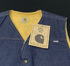 Carhartt 100 Year Anniversary Denim Vest NEW 1989