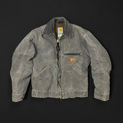 Carhartt Gravel Gray Faded Detroit Work Jacket Size Small