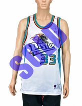 Detroit Pistons Grant Hill Home Champion Jersey Size 44