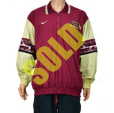 Florida State Seminoles Nike FSU 90s Pullover Zip Jacket Size Large