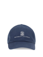 Brunello Cucinelli M252D9850 Baseball Cap — Navy