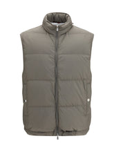 Brunello Cucinelli Quilted Padded Gilet — Gray