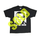 FREE MIKE TYSON "I'll Be Back" Double Sided Print 50/50 Boxing T-Shirt