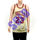 Chicago Bulls Michael Jordan 50th Gold Champion Jersey NEW