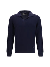 Brooksfield Virgin Wool Shawl Collar Cardigan — Navy