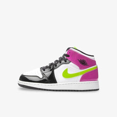 Air Jordan 1 Mid SE 'Cyber / Fuchsia' (2020) (GS)