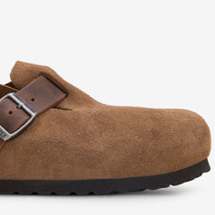 Boston Dark Tea Oiled | Suede Leather