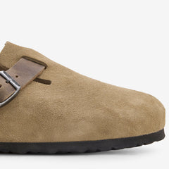 Boston Faded Khaki Oiled | Suede Leather