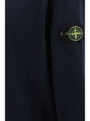 Stone Island Crewneck Cotton Sweatshirt — Navy