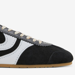 Suede Sneakers Black | White