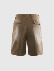 PLEATED CHINO SHORTS